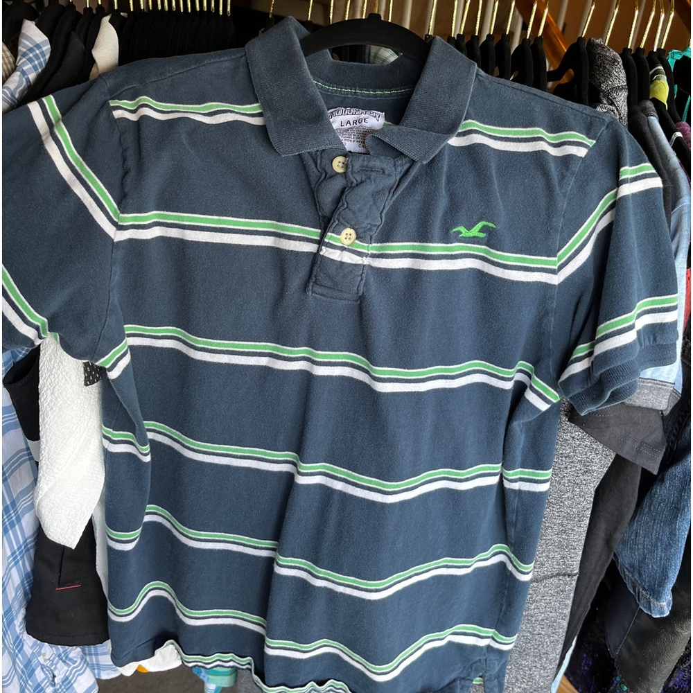 Boys Large Hollister polo shirt - good used condition